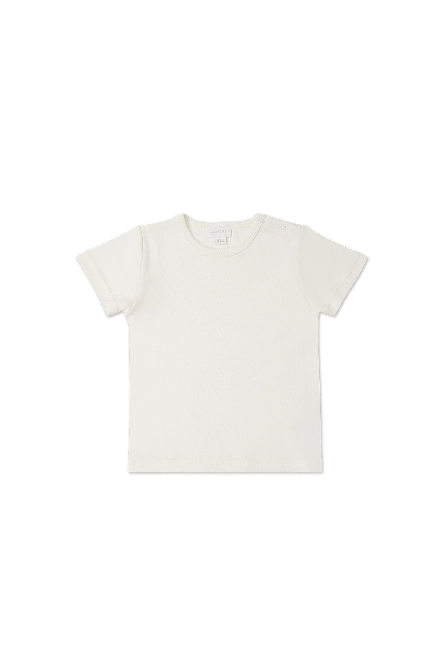 Pima Cotton Aude Tee - Whisper