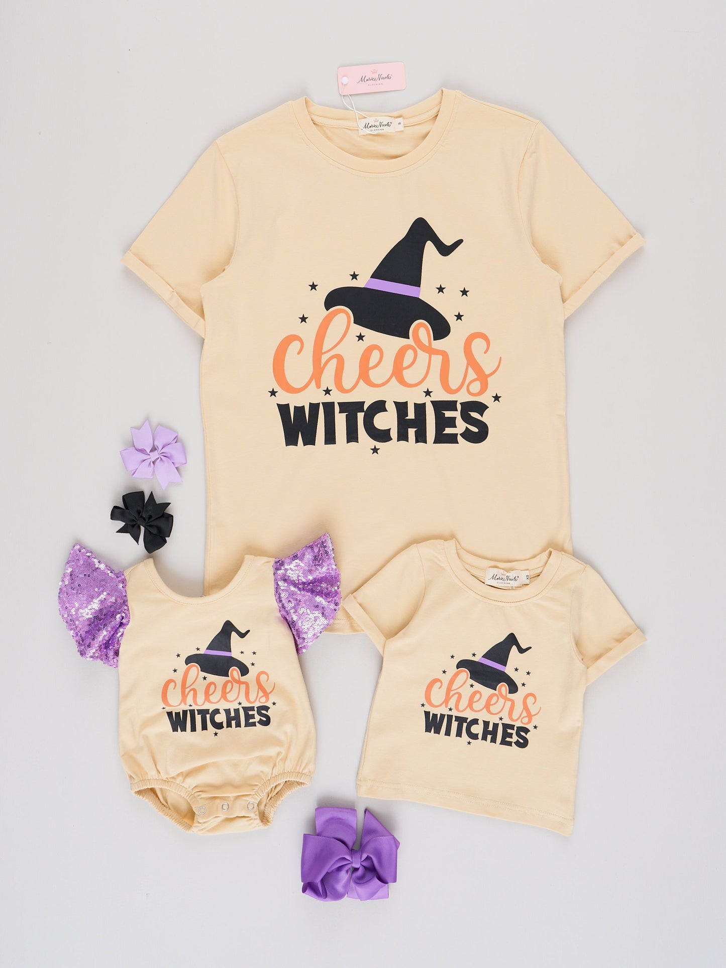 Mom & Me "Cheers Witches" Top & Romper
