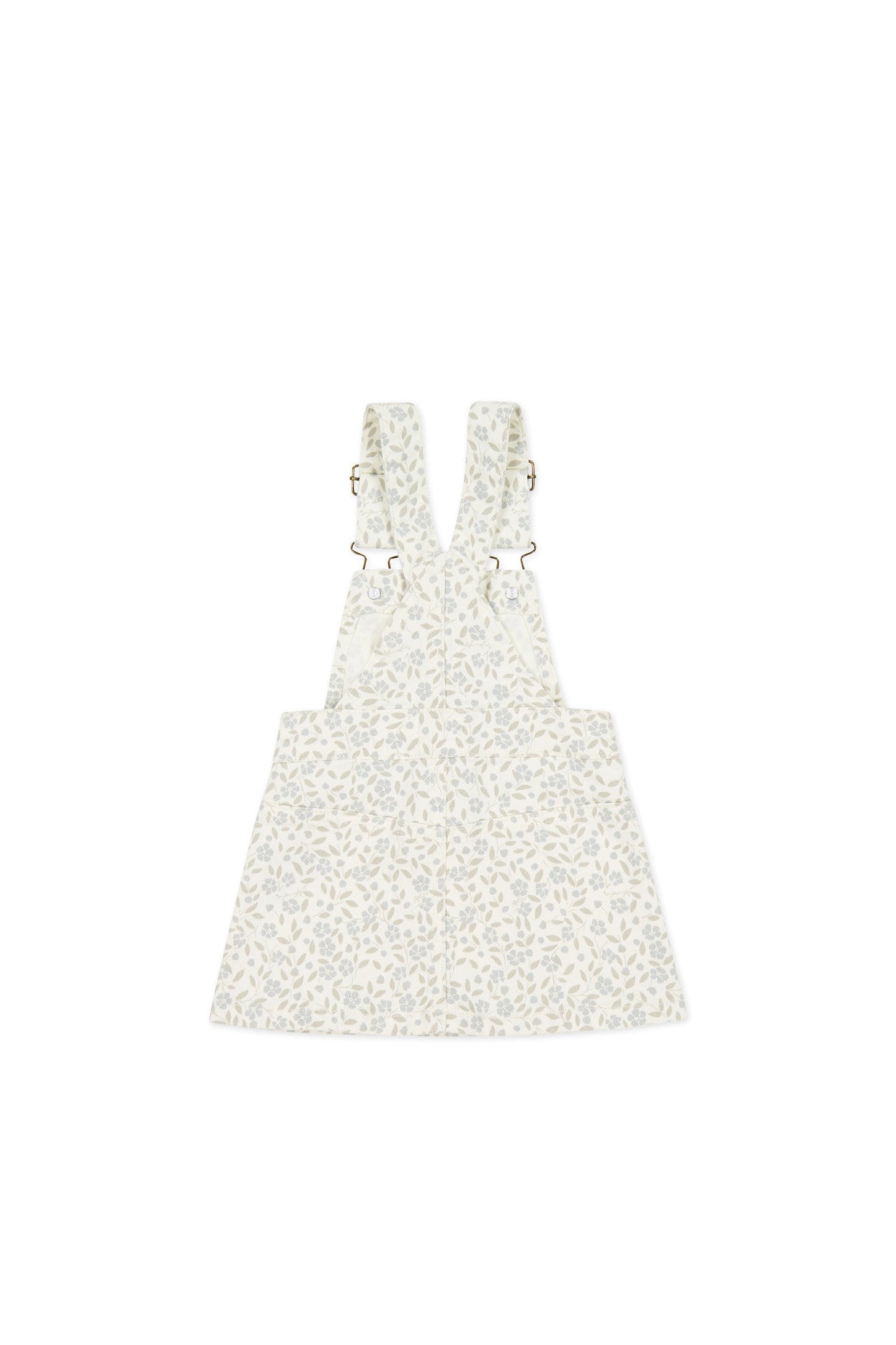 Vintage Overall Dress - Elodie Whisper White