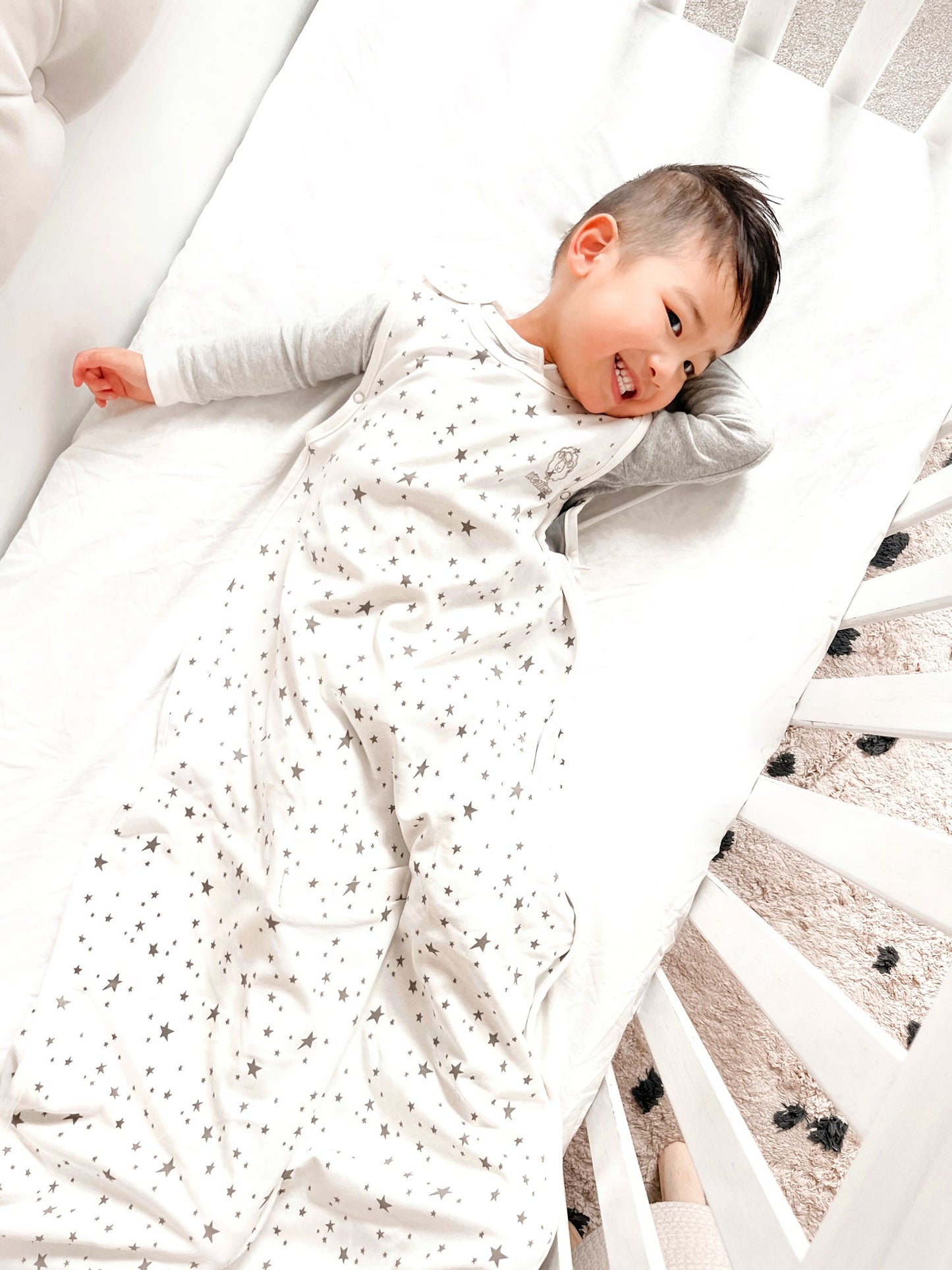 4 Season® Ultimate Baby Sleep Bag, Merino Wool & Organic Cotton, Star White