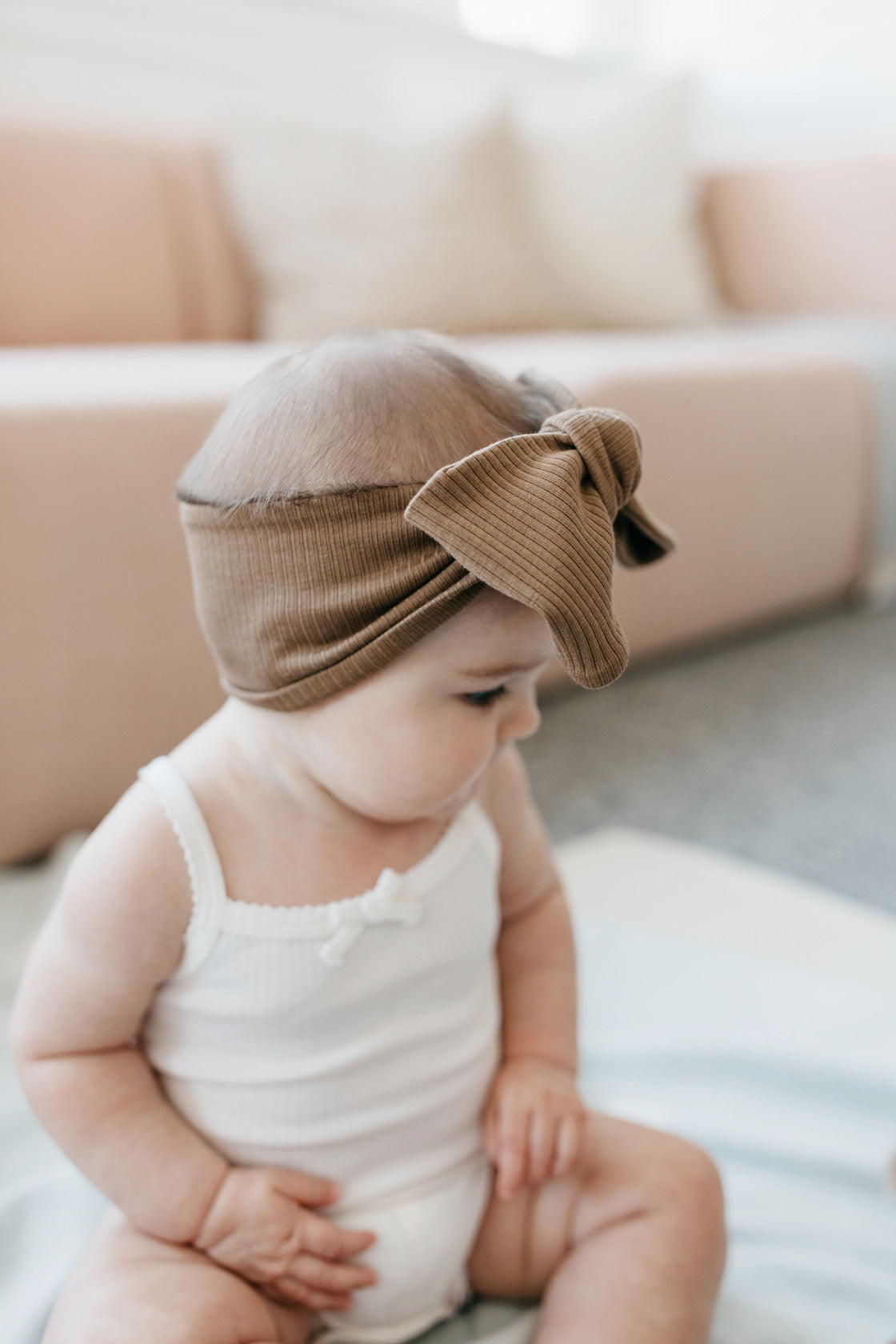 Organic Cotton Modal Headband - Crème Caramel