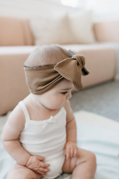 Organic Cotton Modal Headband - Crème Caramel