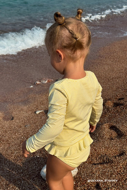Brielle Swim Set - Camomile Stripe