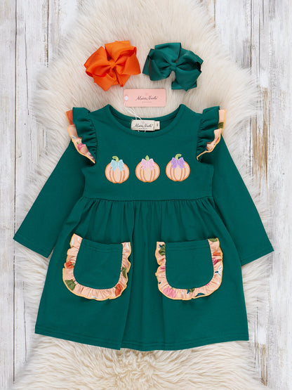 Pick of the Patch Ruffle Dress