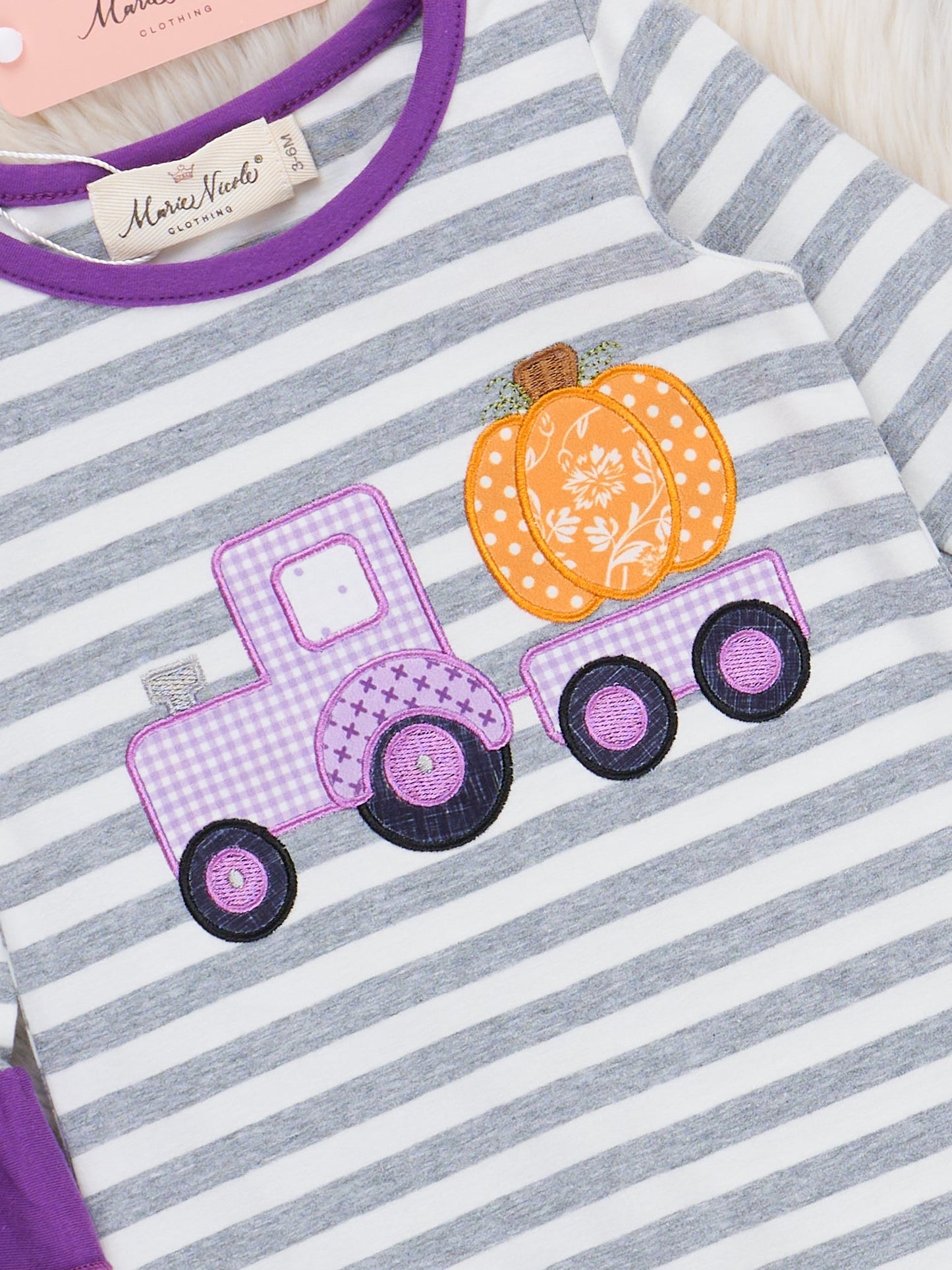Pumpkin Haulin’ Cutie Ruffle Romper