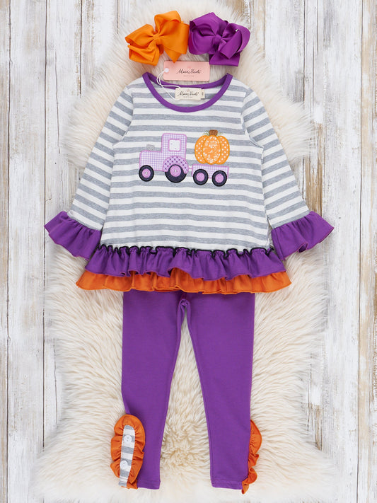 Pumpkin Haulin’ Cutie Ruffle Outfit