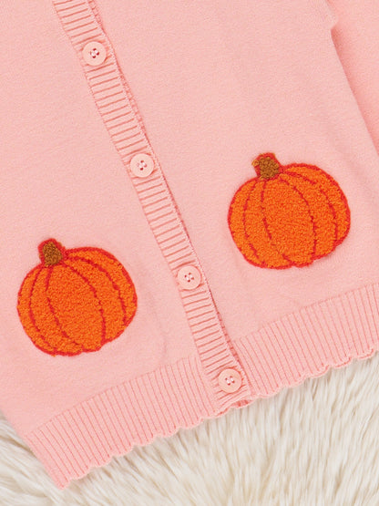 Pretty in Pumpkin Cardigan Sweater