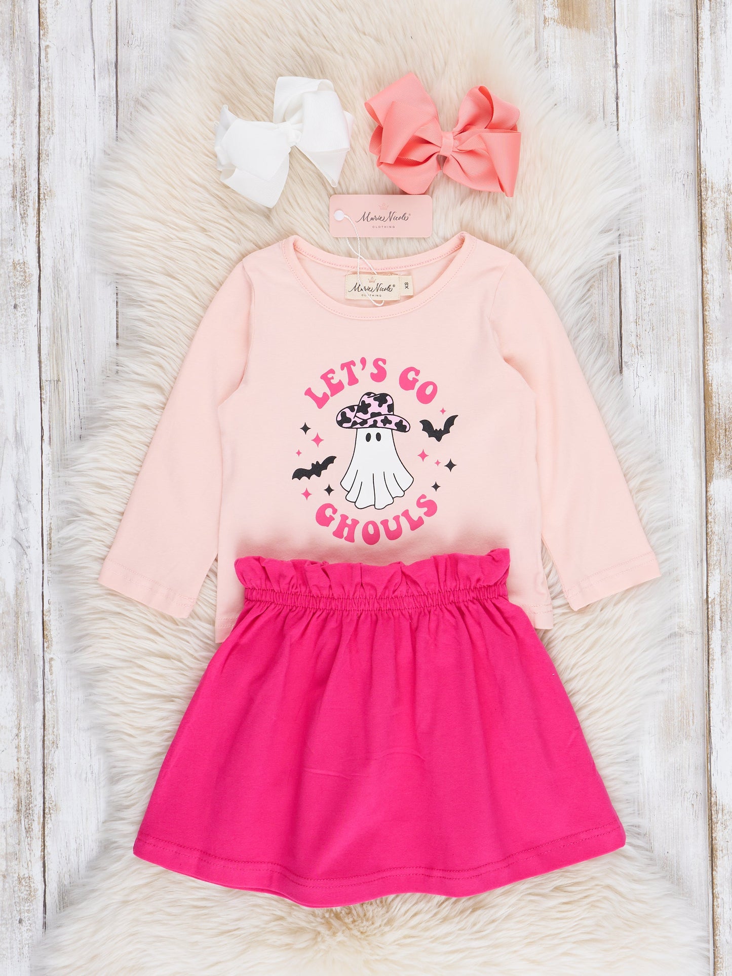 Fuchsia "Let's Go Ghouls" Outfit