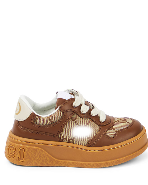Chunky B leather sneakers