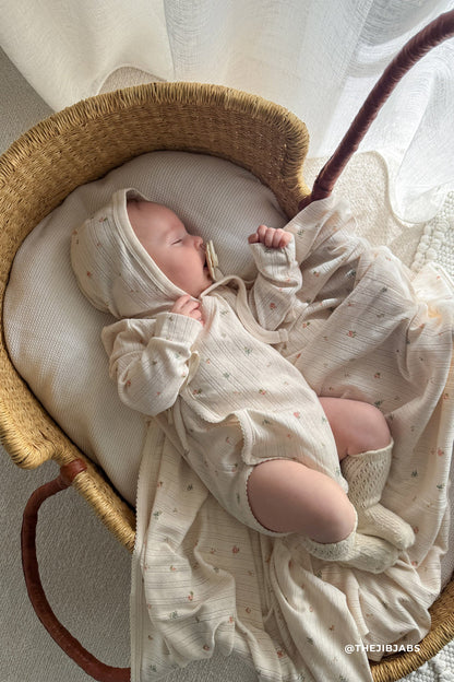 Organic Cotton Pointelle Marina Bodysuit - Sweet Magnolia Simple