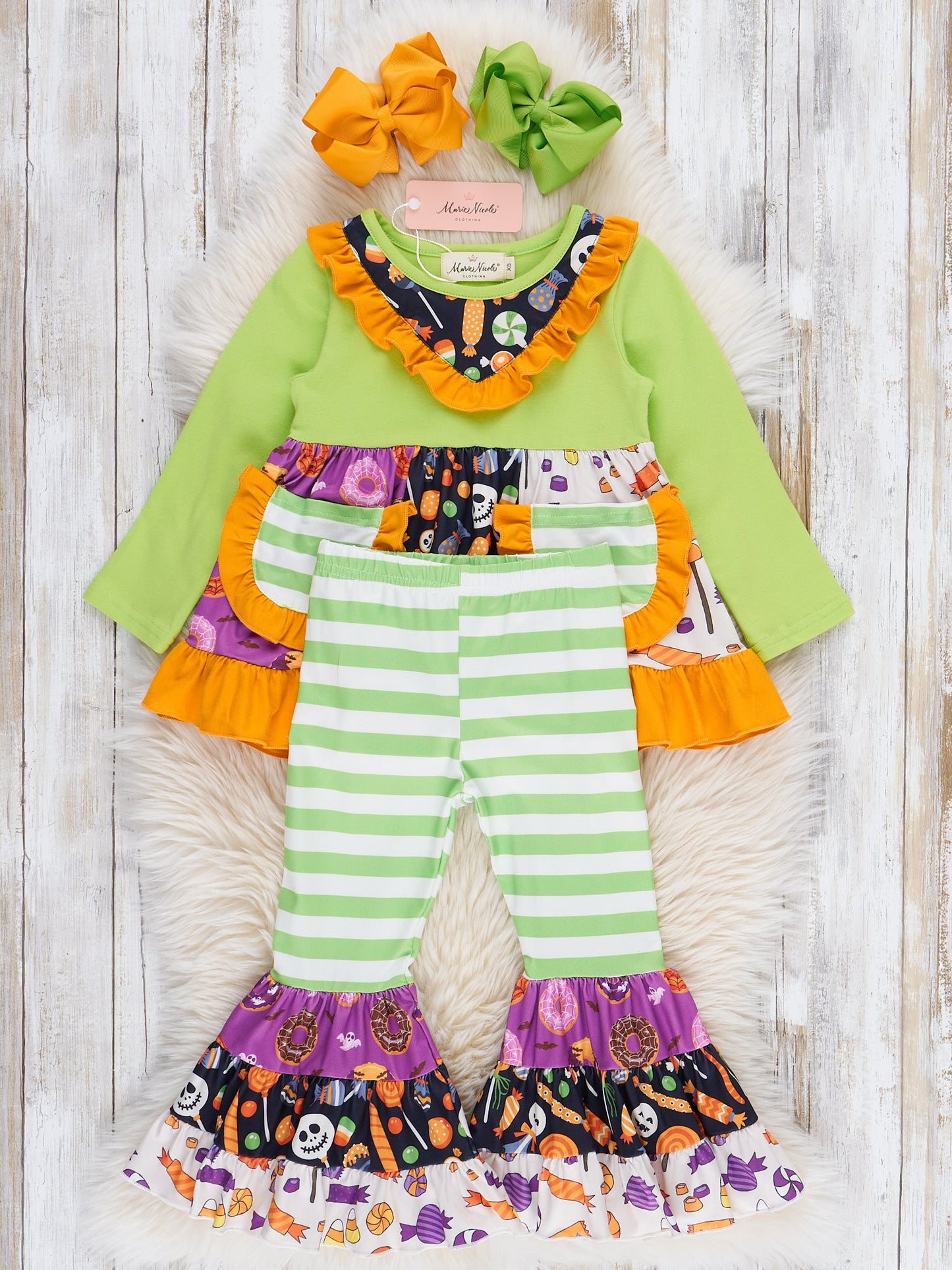 Pocket Flara Bells Outfit - Halloween Candy