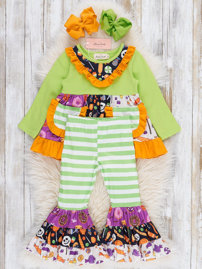 Pocket Flara Bells Outfit - Halloween Candy