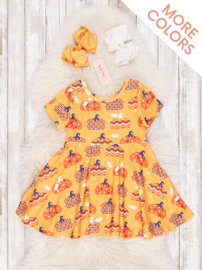 Sweet Pumpkin Treats Swing Dresses