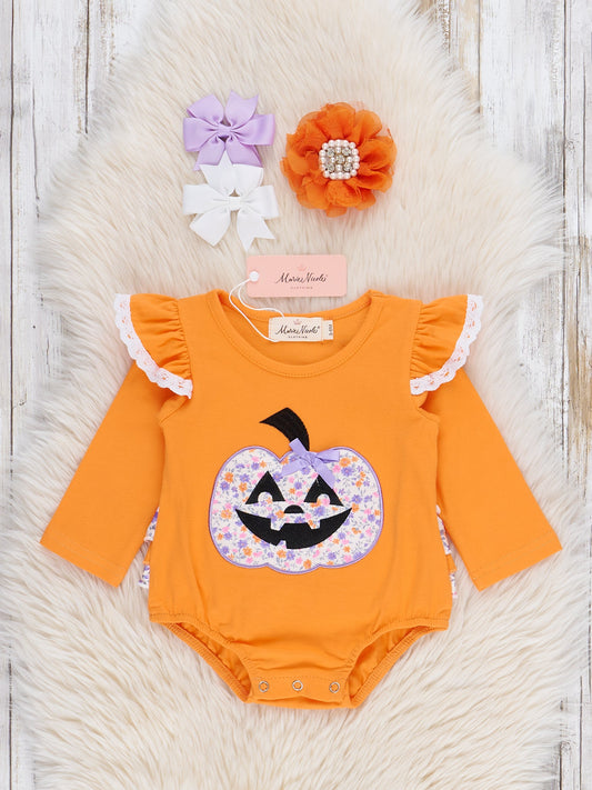 Pumpkin Petal Patch Ruffle Bubble