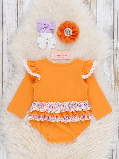 Pumpkin Petal Patch Ruffle Bubble