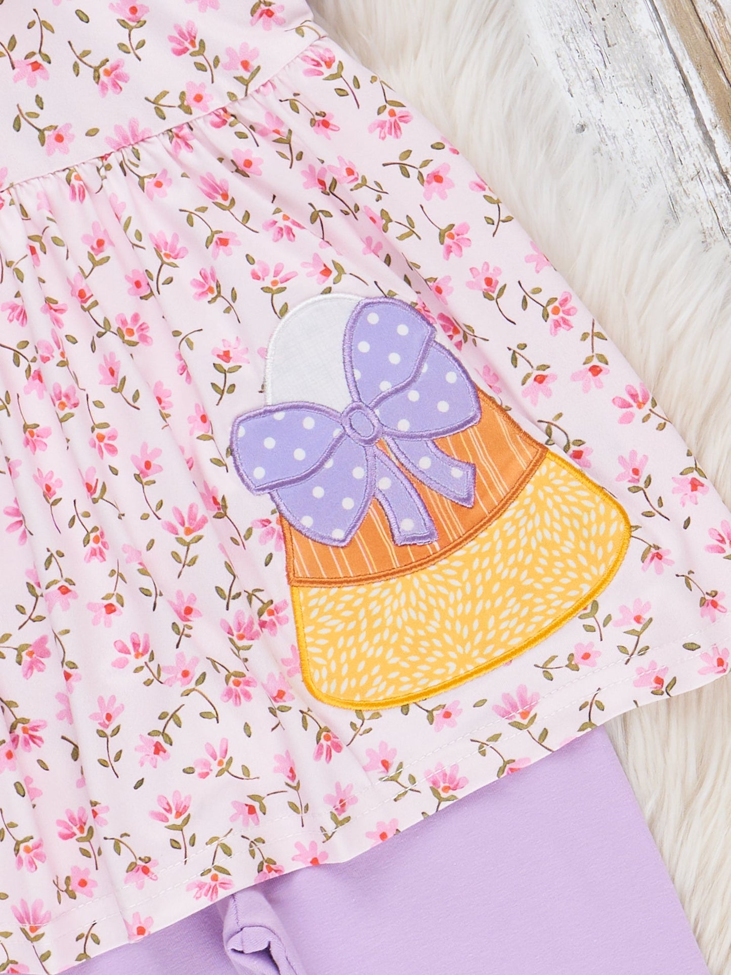 Candy Blossoms Embroidered Ruffle Outfit