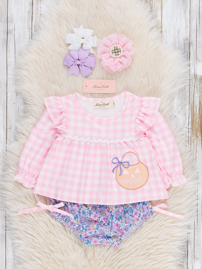 Trick or Treat & Petals on Repeat Bloomers Outfit