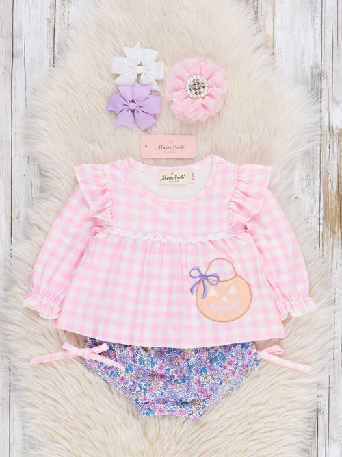 Trick or Treat & Petals on Repeat Bloomers Outfit