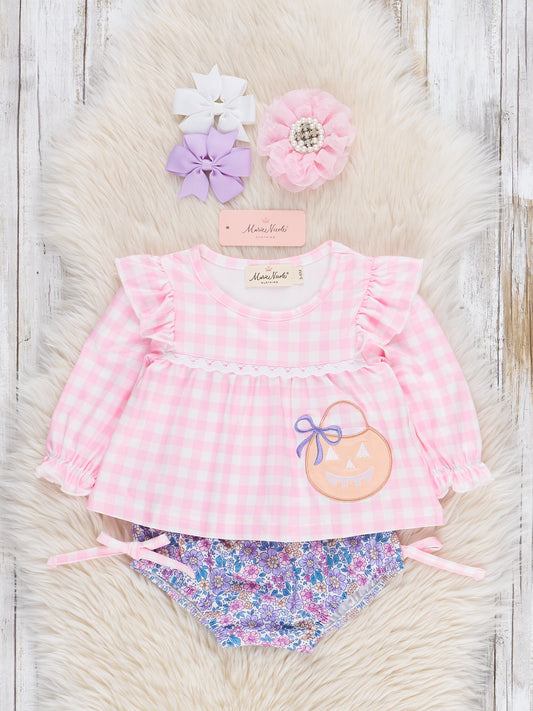 Trick or Treat & Petals on Repeat Bloomers Outfit