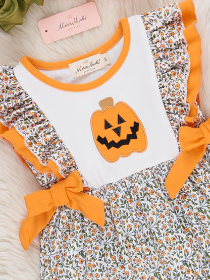 Jack-o'-Lantern Petal Patch Dress