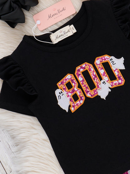 Boo Ghost Garden Bell Bottom Outfit
