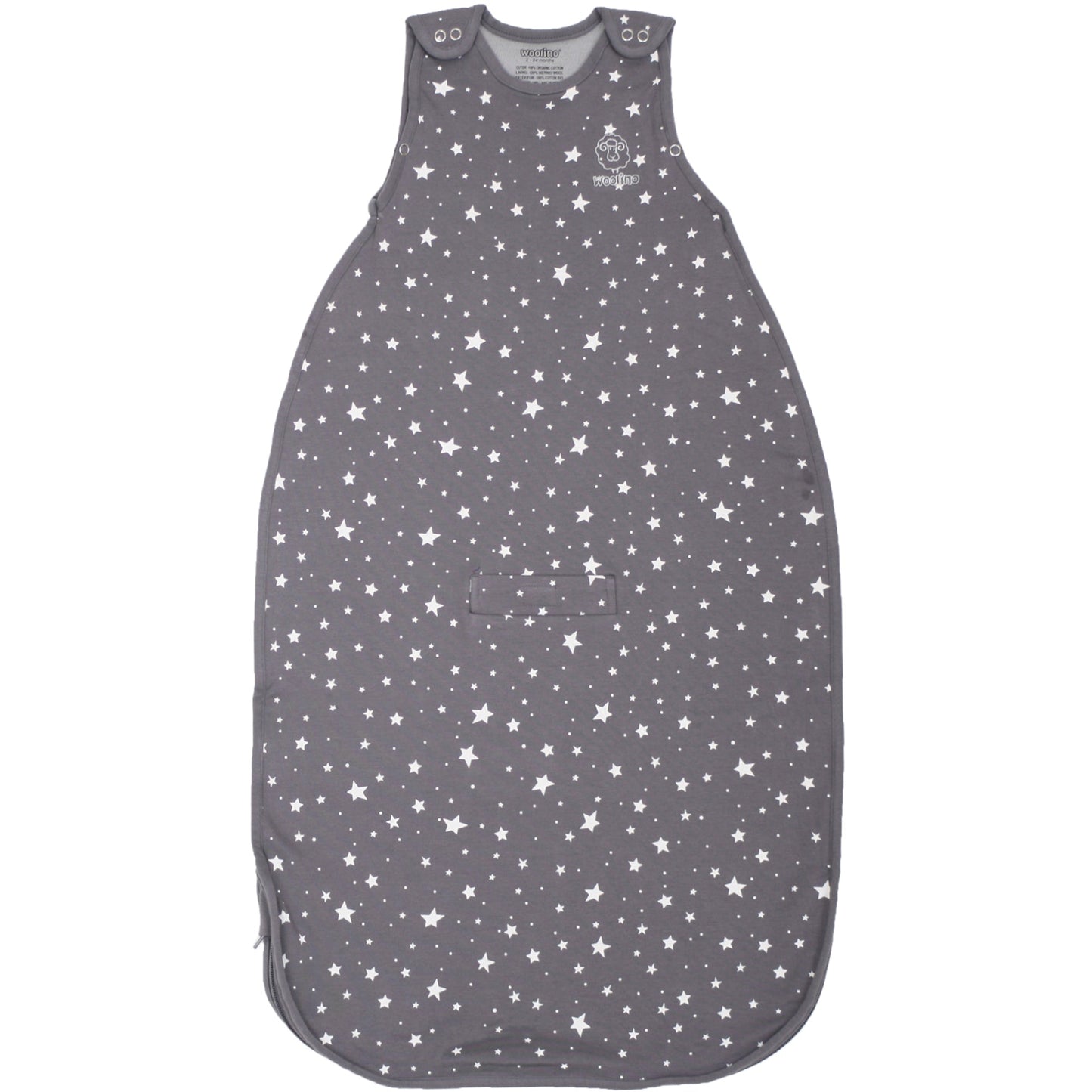 4 Season® Ultimate Baby Sleep Bag, Merino Wool & Organic Cotton, Star Gray