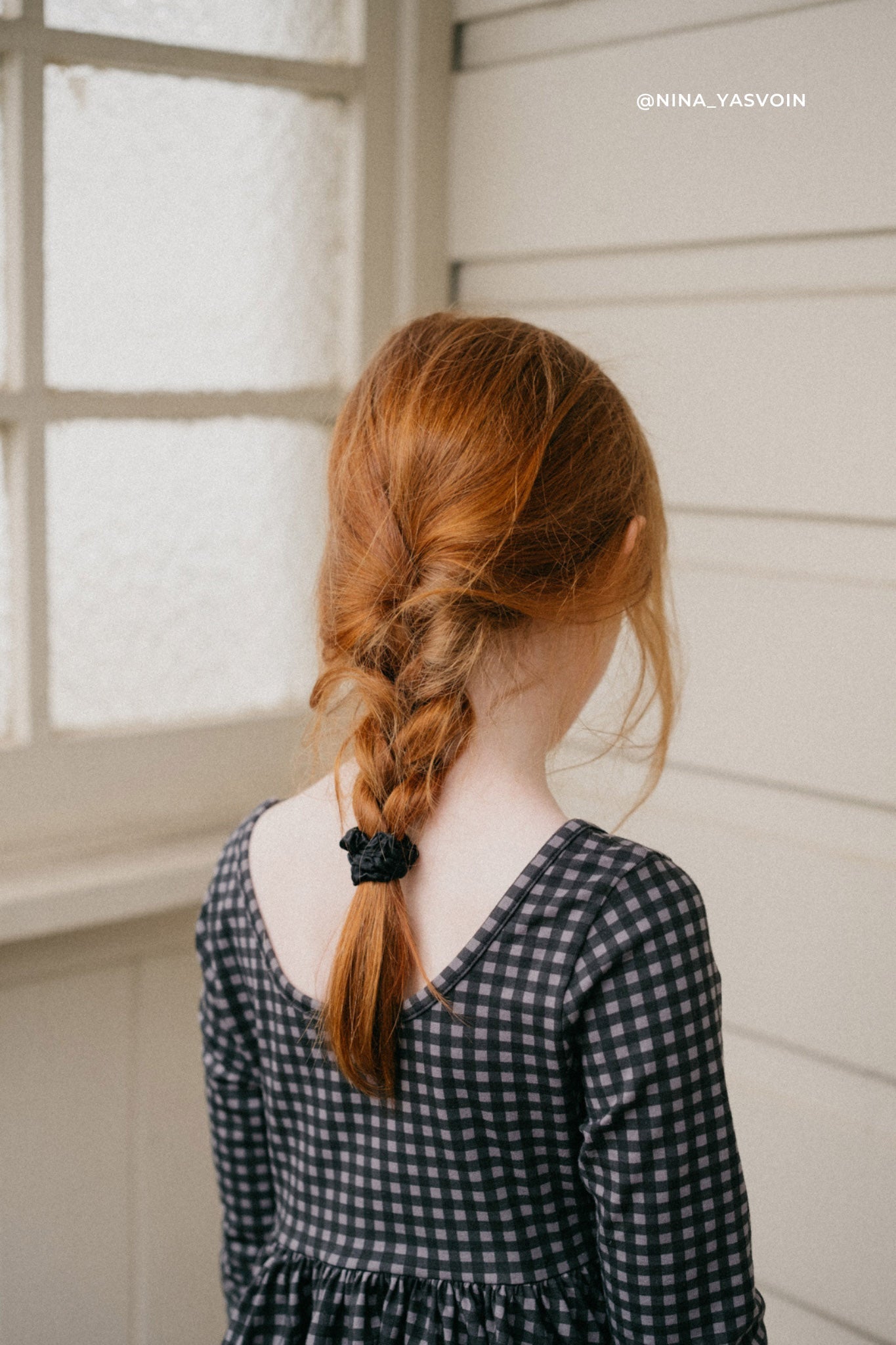 Organic Cotton Tallulah Dress - Gingham Night