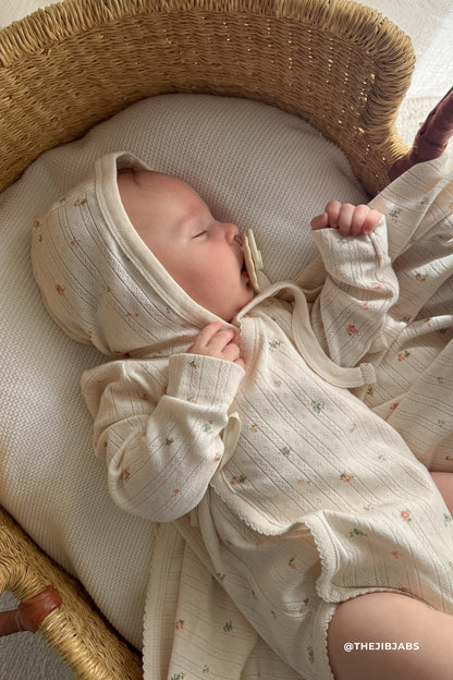 Organic Cotton Pointelle Marina Bodysuit - Sweet Magnolia Simple