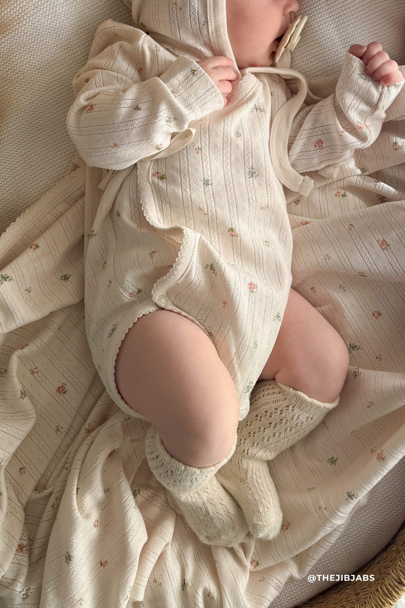 Organic Cotton Pointelle Marina Bodysuit - Sweet Magnolia Simple