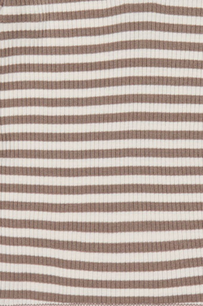 Organic Cotton Modal Legging - Narrow Stripe Tweed/Cloud