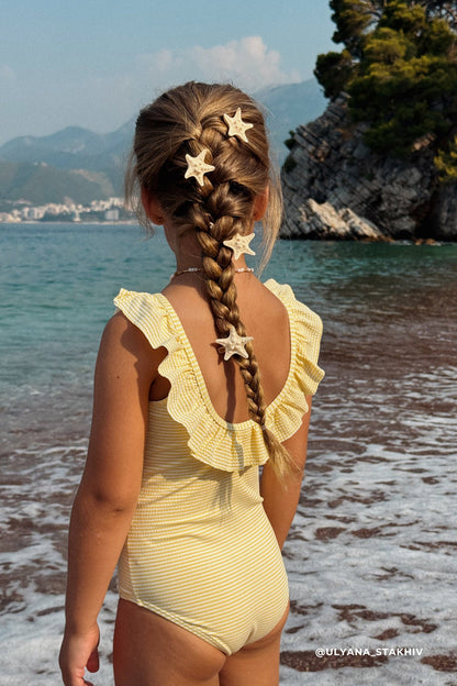 Emmeline Swimsuit - Camomile Stripe