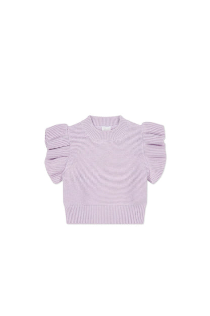 Caroline Frill Vest - Popsicle