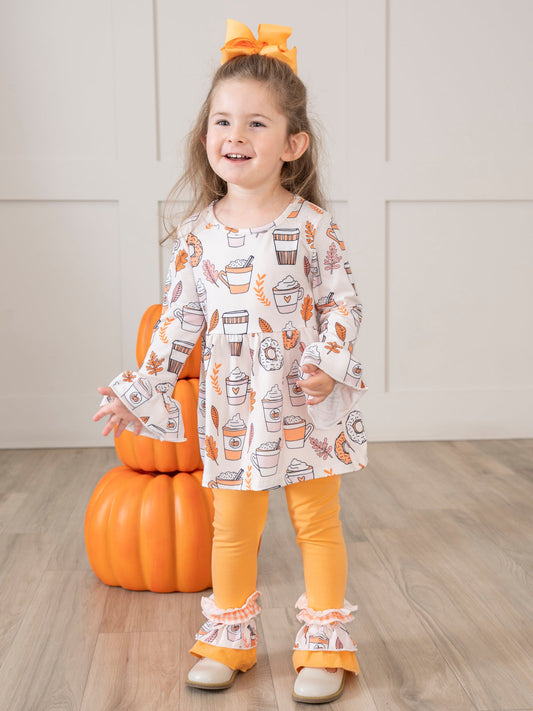 Sweet Maple & Cider Ruffle Outfit