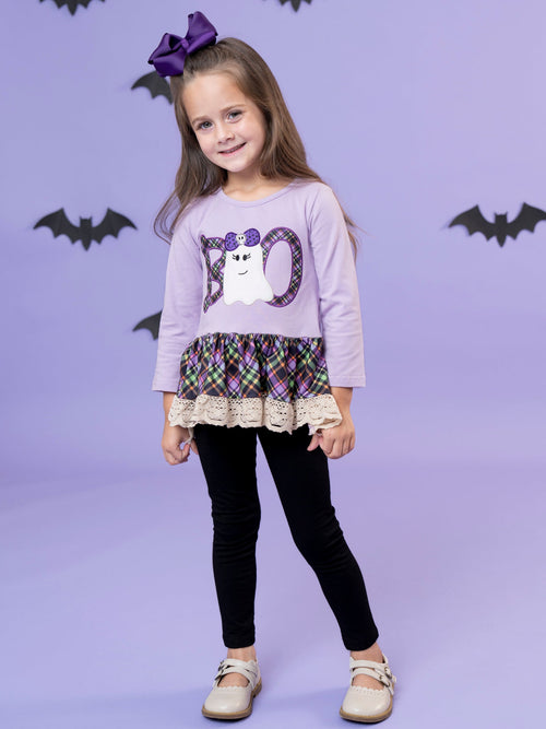 Boo Buddies Embroidered Ruffle Outfit