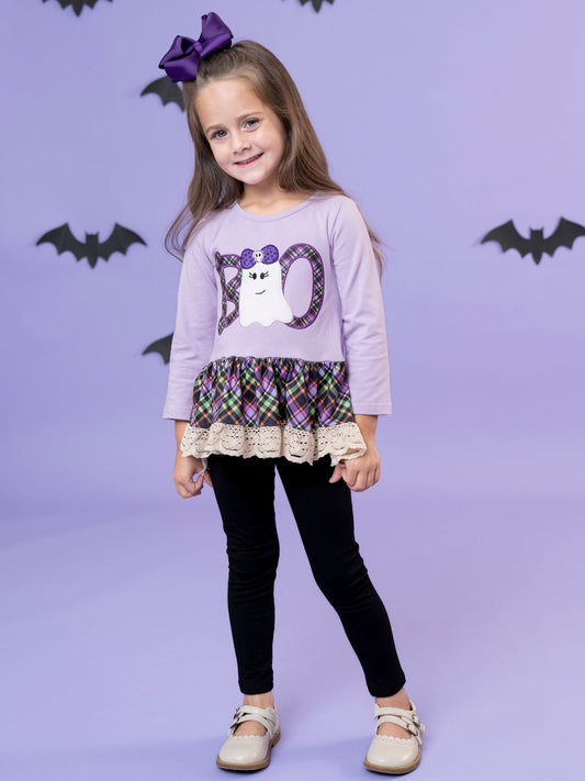 Boo Buddies Embroidered Ruffle Outfit