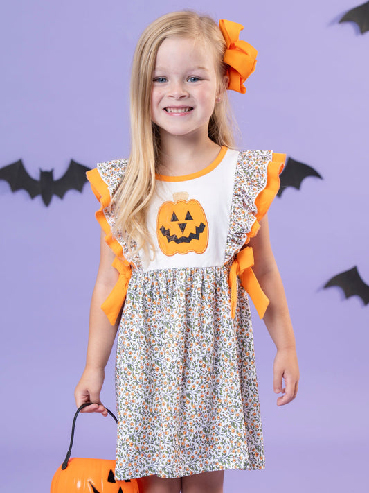 Jack-o'-Lantern Petal Patch Dress