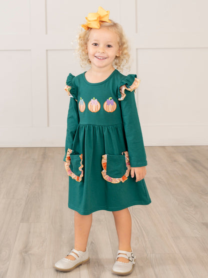Pick of the Patch Ruffle Dress