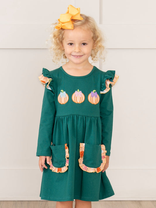 Pick of the Patch Ruffle Dress