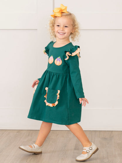 Pick of the Patch Ruffle Dress