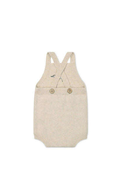 Ethan Playsuit - Oatmeal Marle Cosy Basil