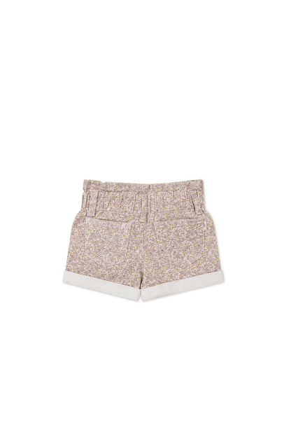 Grace Cotton Twill Short - Chloe Lilac