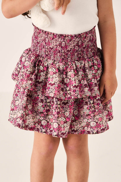 Organic Cotton Samantha Skirt - Garden Print