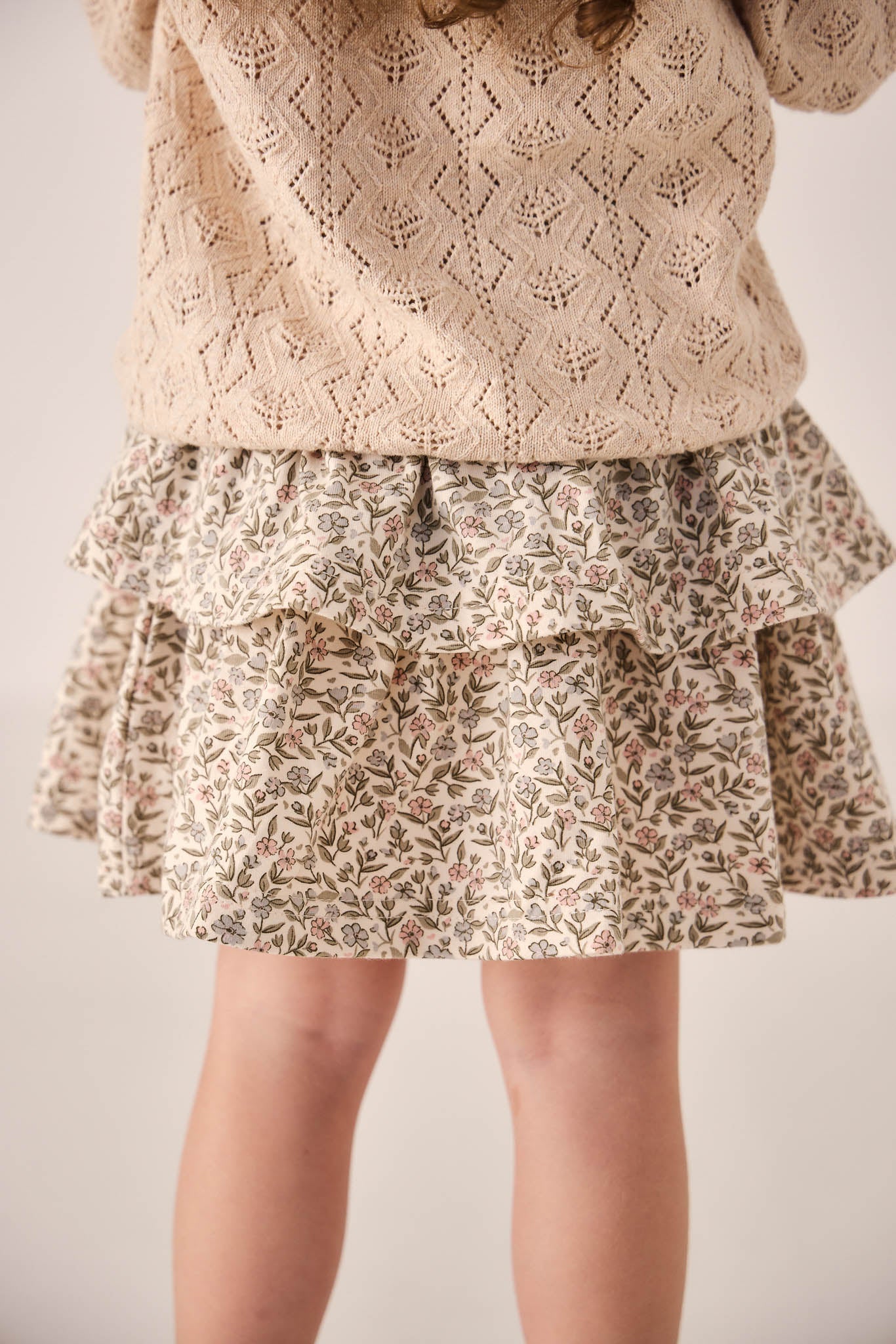 Organic Cotton Ruby Skirt - Ariella Eggnog