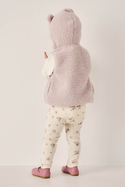 Organic Cotton Everyday Legging - Lauren Floral Tofu