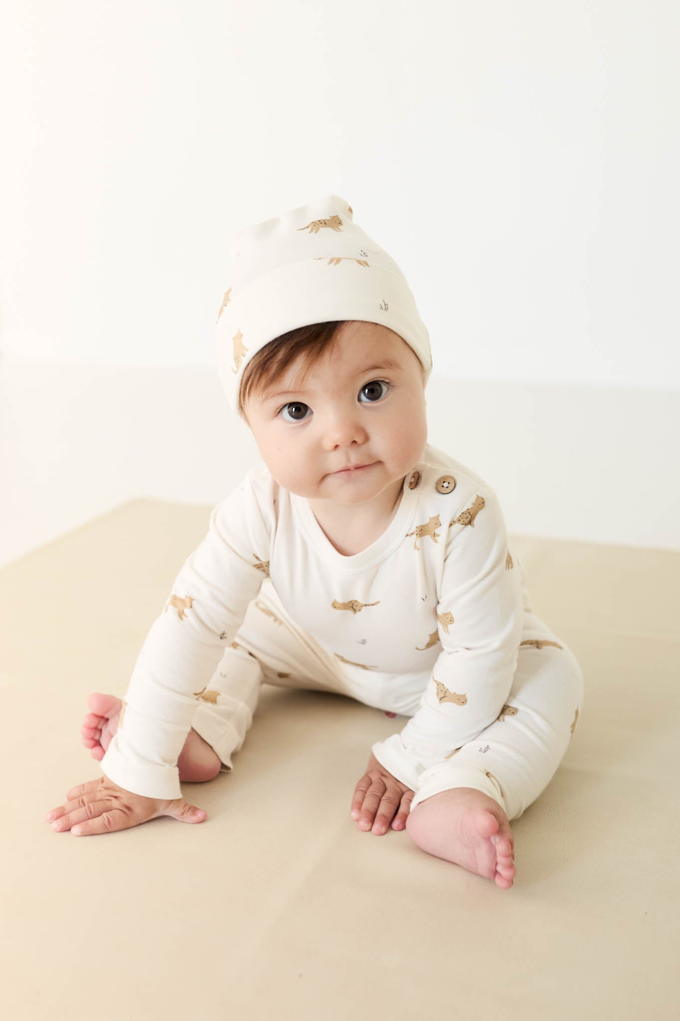 Organic Cotton Everyday Legging - Lenny Leopard Cloud