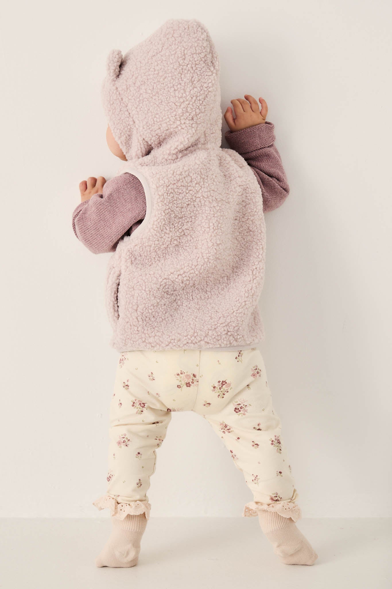 Organic Cotton Everyday Legging - Lauren Floral Tofu