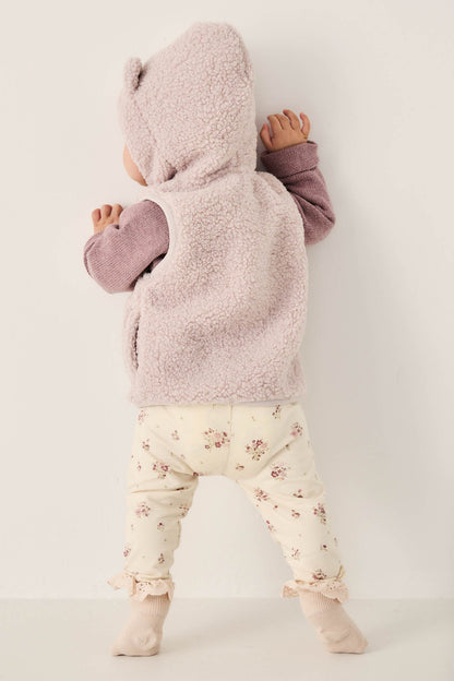 Organic Cotton Everyday Legging - Lauren Floral Tofu