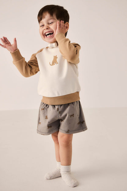 Organic Cotton Tao Sweatshirt - Bronzed Leopard