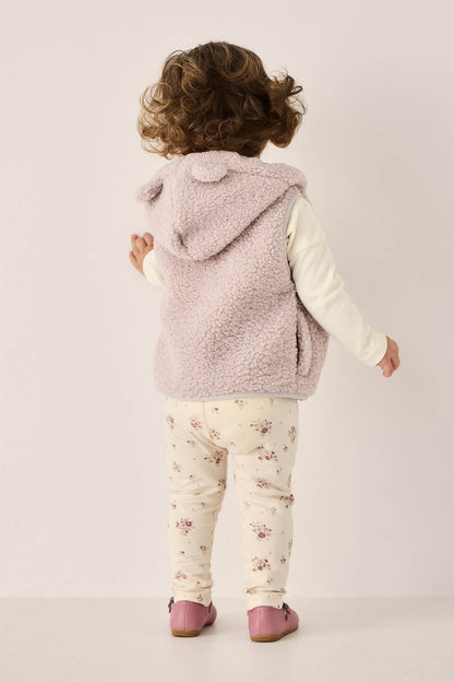 Organic Cotton Everyday Legging - Lauren Floral Tofu