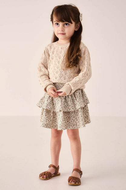 Organic Cotton Ruby Skirt - Ariella Eggnog